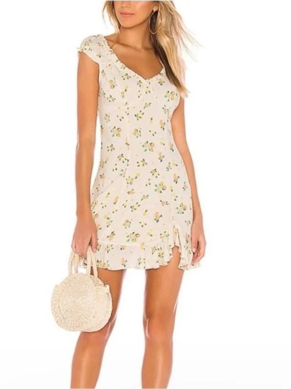 Free People Like A Lady Printed Mini Dress Size XL